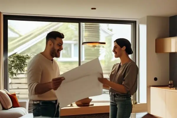 專業團隊與業主討論裝修方案