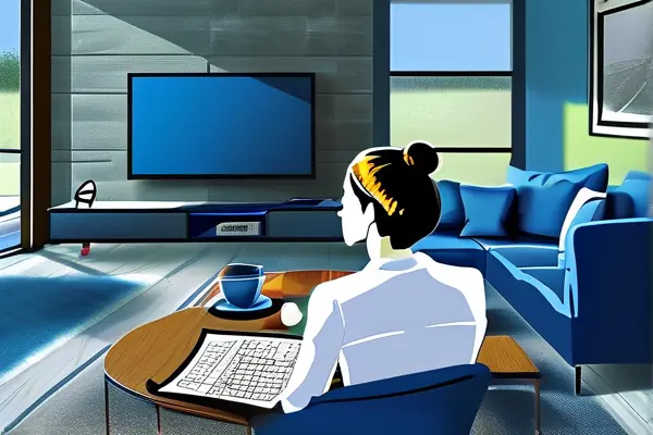 專業室內設計師與客戶討論裝修方案