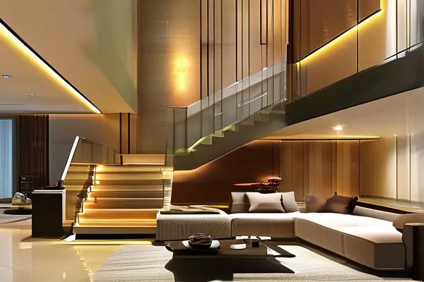 現(xiàn)代復式客廳裝修效果圖