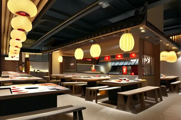 現代化火鍋店內部裝修實景圖