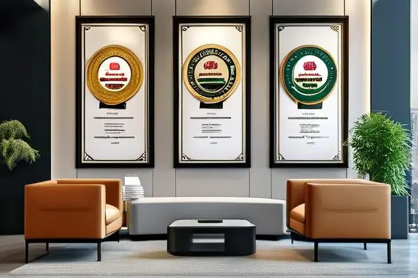 上市裝修公司設(shè)計師與客戶討論方案