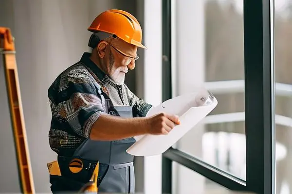 業主與私人裝修公司負責人現場溝通施工方案