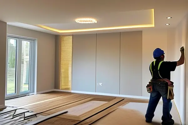 裝修公司半包服務施工現(xiàn)場