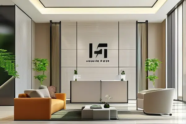 現代風格裝修公司大廳實景圖