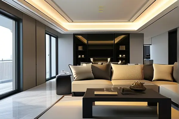 裝修公司管理團隊在施工現場討論