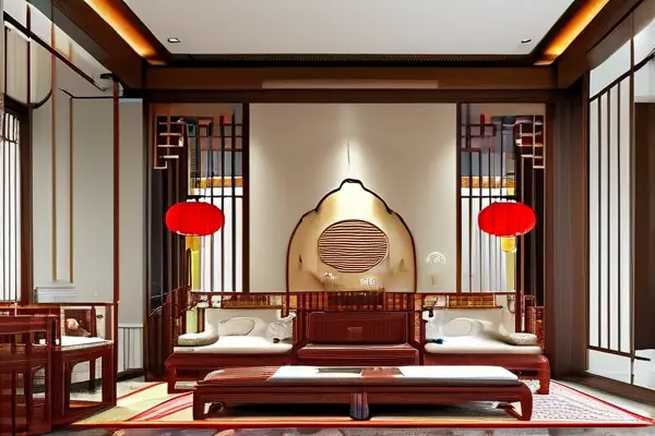典雅中式風格客廳裝修效果圖