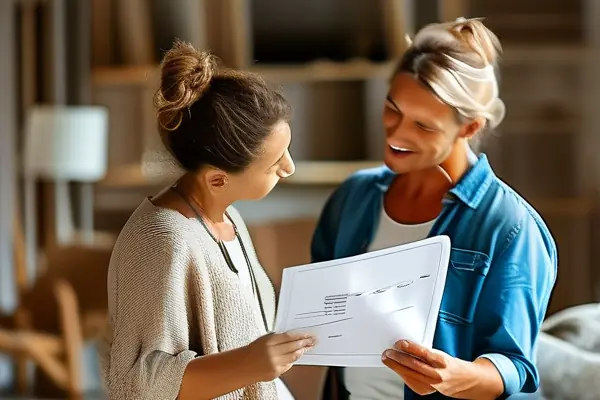 設計師與業主討論130平米裝修預算分配方案