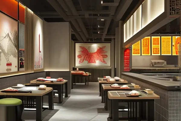 500平火鍋店裝修施工現場