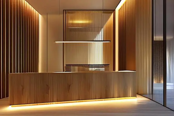 賓館大堂裝修效果圖與預算表展示