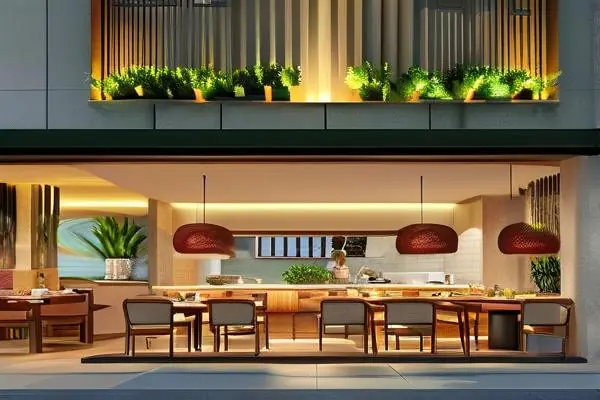 餐飲店面裝修實(shí)景效果展示圖