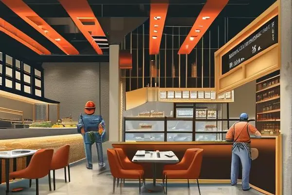 餐飲門店裝修施工現場與預算規劃