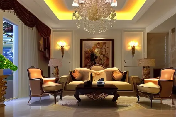 歐式風格客廳裝修效果圖