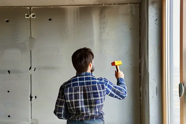 業(yè)主進(jìn)行房屋驗收檢查工作
