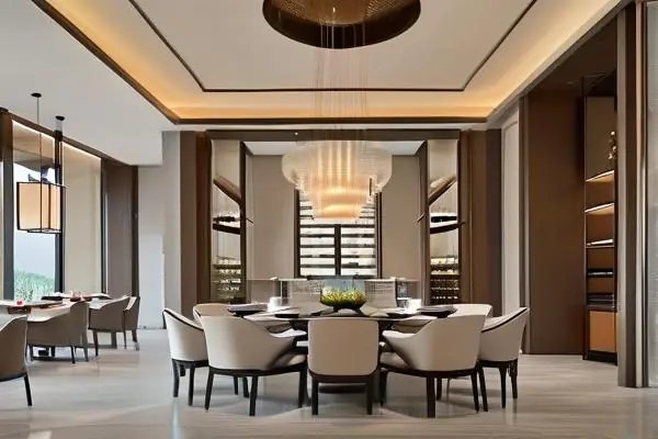 現代中式酒樓室內設計效果圖