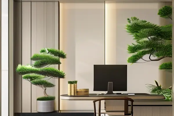 辦公室風水布局實景示意圖