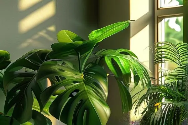 健康茂盛的室內(nèi)花卉植物