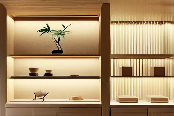 精美的竹質工藝品展示