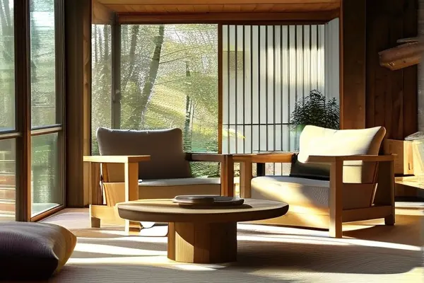 原木家具搭配效果圖