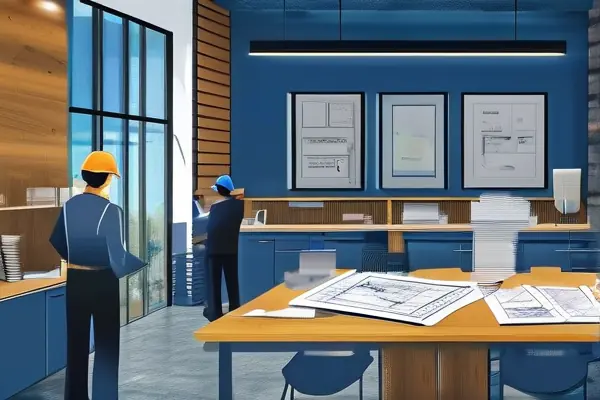 辦公室裝修施工合同簽訂現場