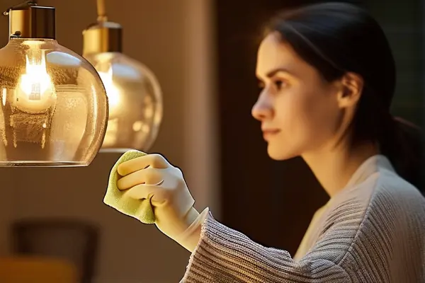 家居燈具清潔示范圖