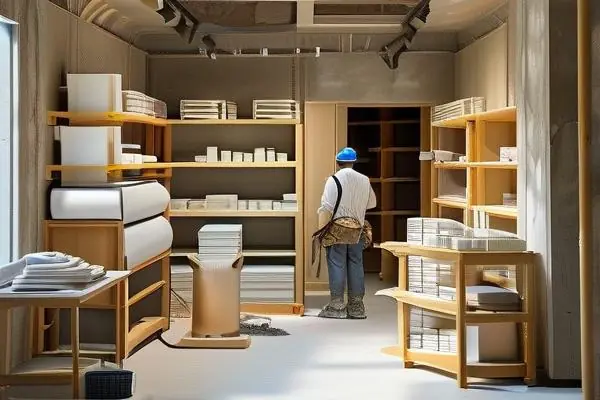 店鋪裝修施工現(xiàn)場