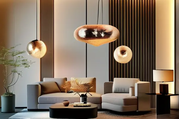 現代家居客廳各種室內燈具展示