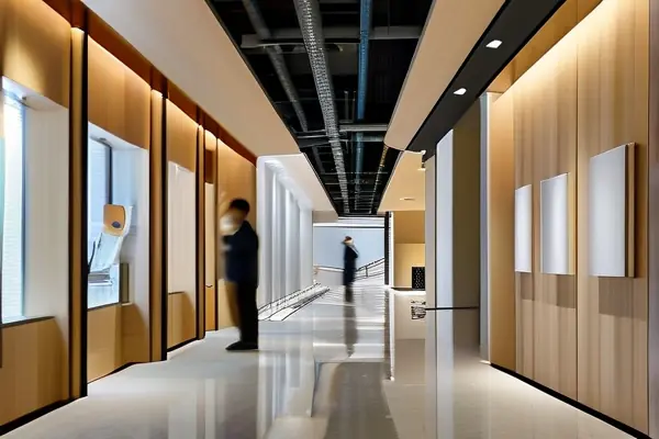 公司展廳裝修施工現(xiàn)場(chǎng)