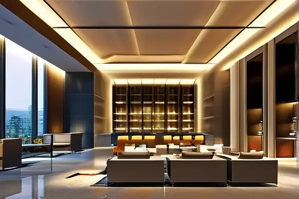 揚(yáng)州家裝會(huì)所裝修施工實(shí)景圖