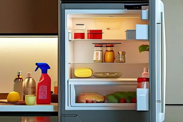 專業人士清潔冰箱內部示范