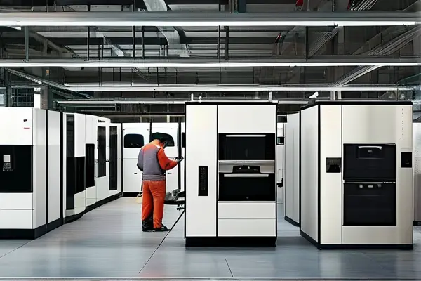 家用電器涂裝線生產車間實景