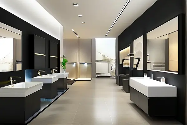 潔具衛浴加盟店展示廳與簽約場景