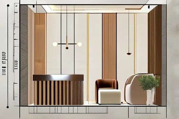 美容會所裝修施工平面布局圖