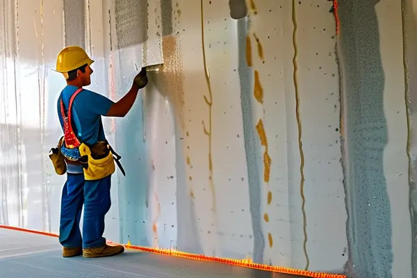 墻面防火涂料施工過程展示