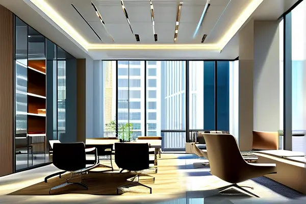 商務寫字樓裝修效果圖