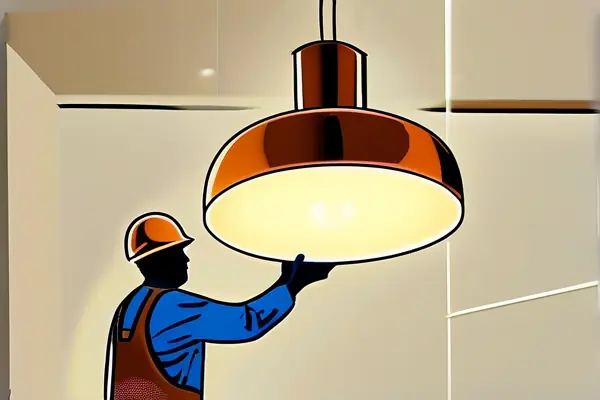 室內燈具安裝過程示意圖