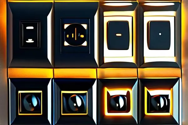 室內(nèi)燈具開關(guān)展示圖