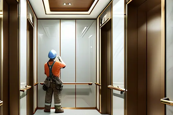 通力電梯裝修施工現場圖