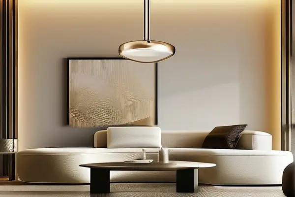 現(xiàn)代風(fēng)格客廳簡約吊燈照明效果