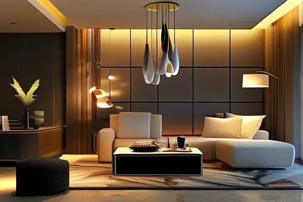 現(xiàn)代家居客廳燈具照明效果展示