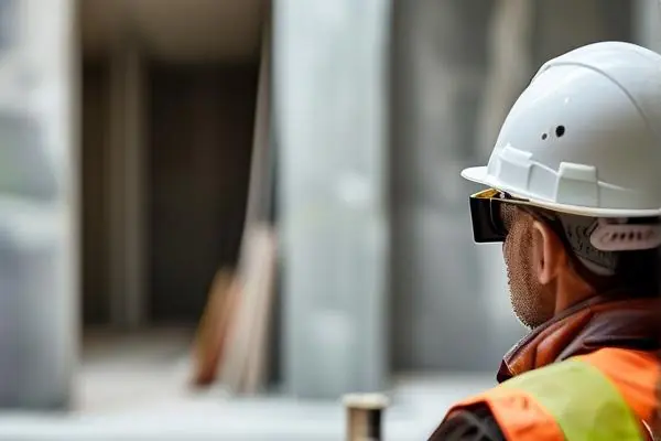 工長現場審核裝修施工單工作照