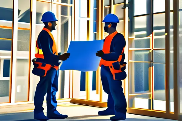 專業裝修施工團隊在工作