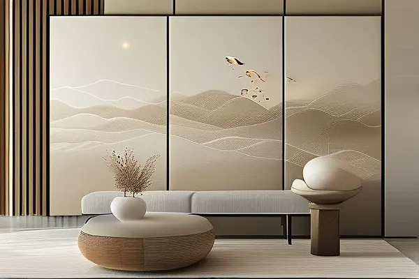 艾是墻布在現代家居中的應用展示