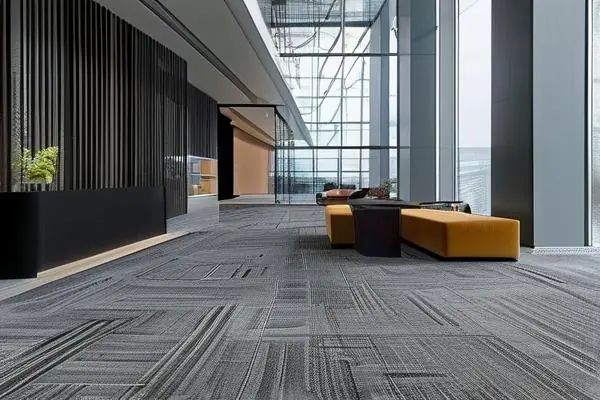 現代辦公室灰色地毯實景