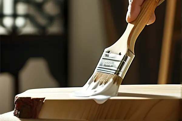 揚州家裝師傅施工半透油漆現場圖