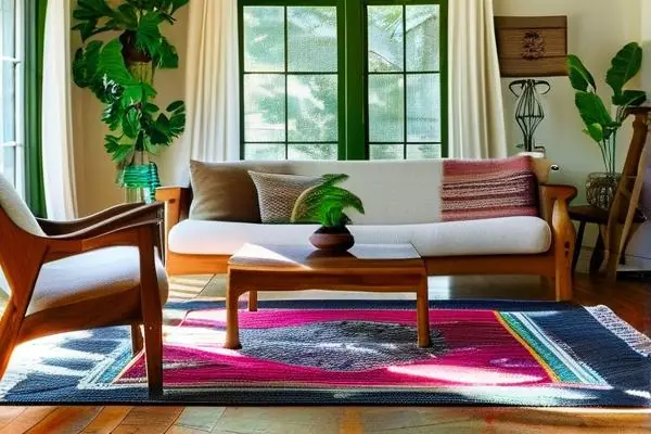 傳統手工地毯在現代客廳中的展示效果