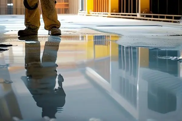 地面涂油漆施工過程實拍