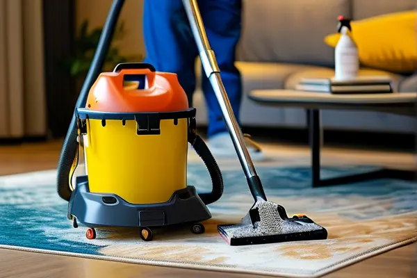 專業(yè)地毯保潔現(xiàn)場工作圖