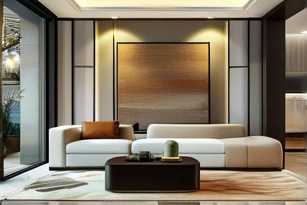 現代家居客廳地毯配套效果圖