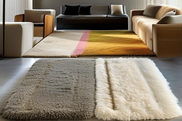 多種材質地毯對比展示