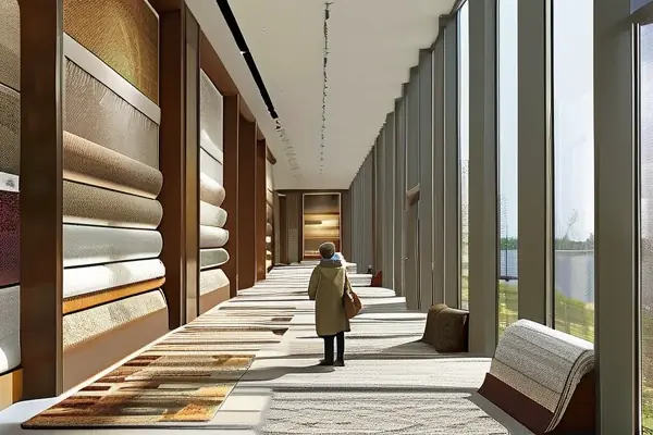 揚州地毯展廳內景實拍